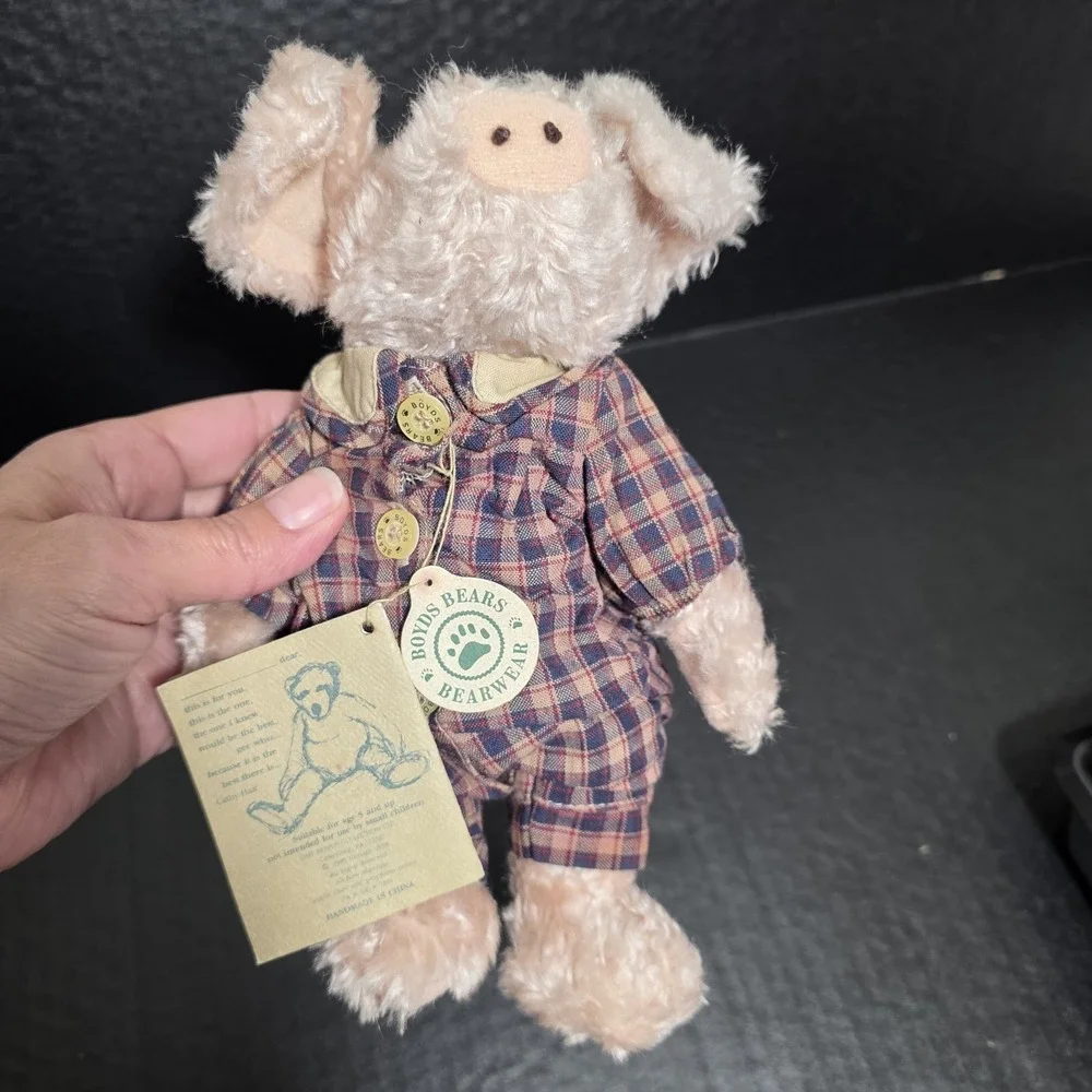 Kaitlin & Kendall McSwine Boyds Bears Pig Set Of 2 Collectible Stuffed Animals‎